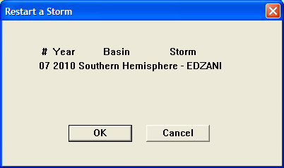 Restart a Storm Dialog