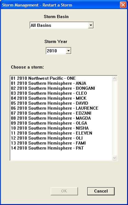Storm Management - Restart a Storm Dialog